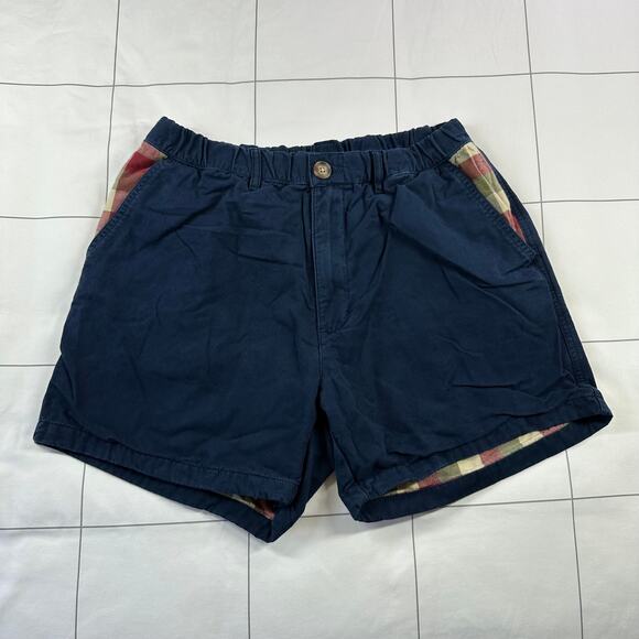 Chubbies Shorts Mens Medium Navy Blue Chino Flannel 4" Preppy Casual Cotton USA - Picture 1 of 11